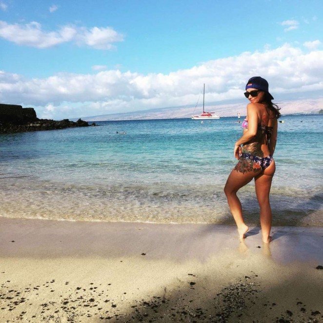 Danielle Harris in a Bikini in Hawaii - Instagram Pic