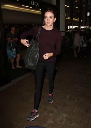 Danielle Panabaker at LAX Airport in Los Angeles