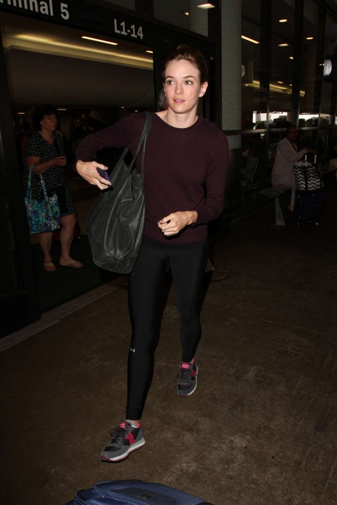 Danielle Panabaker at LAX Airport in Los Angeles