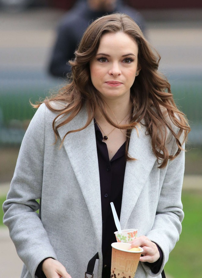 Danielle Panabaker - Filming "The Flash" Set in Vancouver