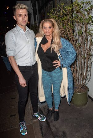 Danniella Westbrook - Seen at the Groucho Club in London's Soho
