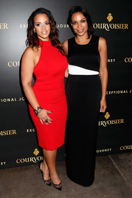 Dascha Polanco and Rosario Dawson - Courvoisier Cognac's 'Exceptional Journey' Event in NYC