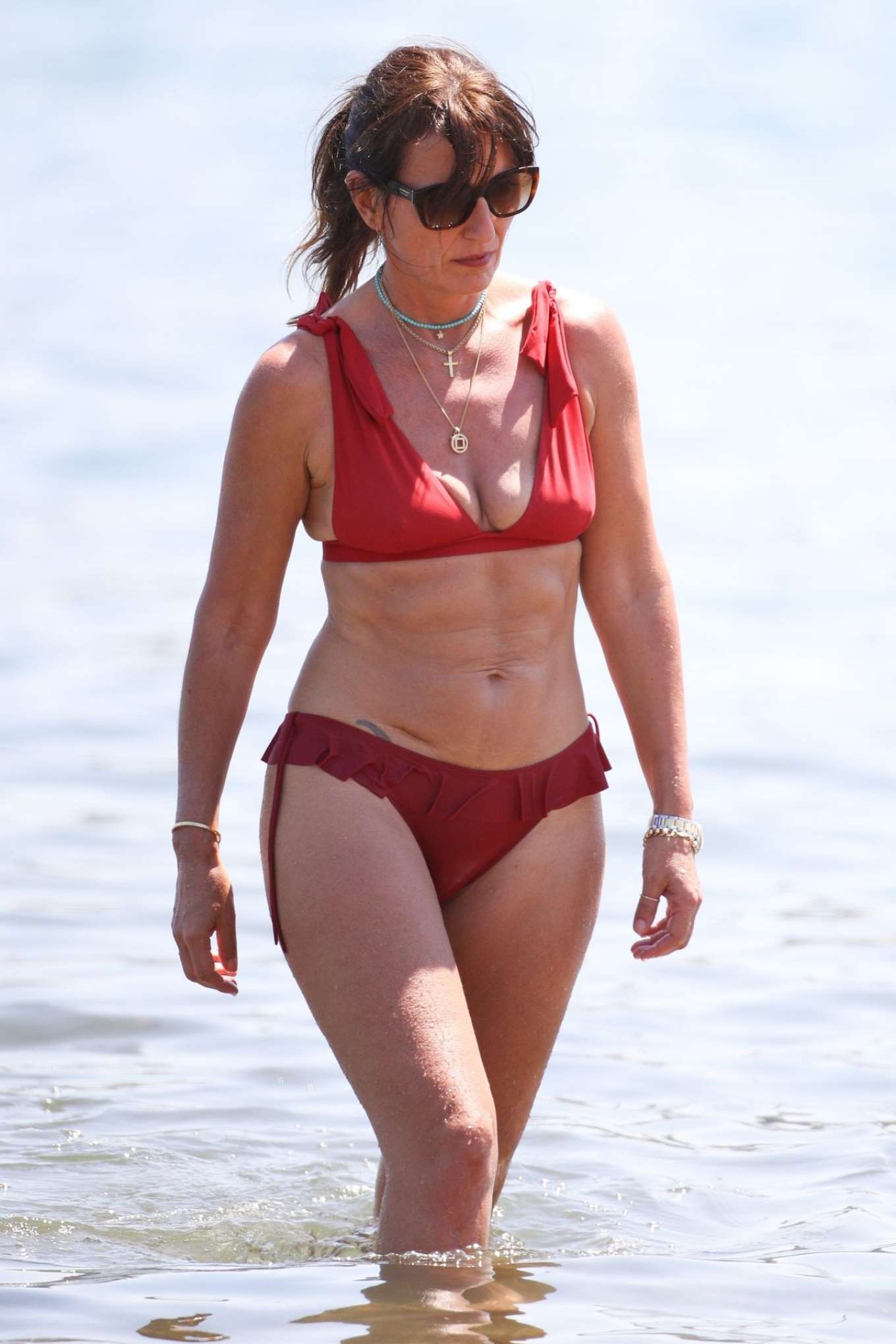 Davina McCall 2020 : Davina McCall - In Red Bikini in Australia-16.