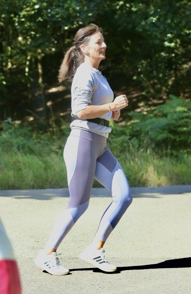 Davina McCall - Jog in a country park in Kent
