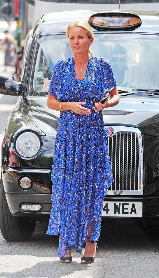 Davinia Taylor in Long Dress - Out in London