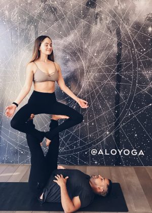 Debby Ryan Doing Yoga - Twitter and Instagram