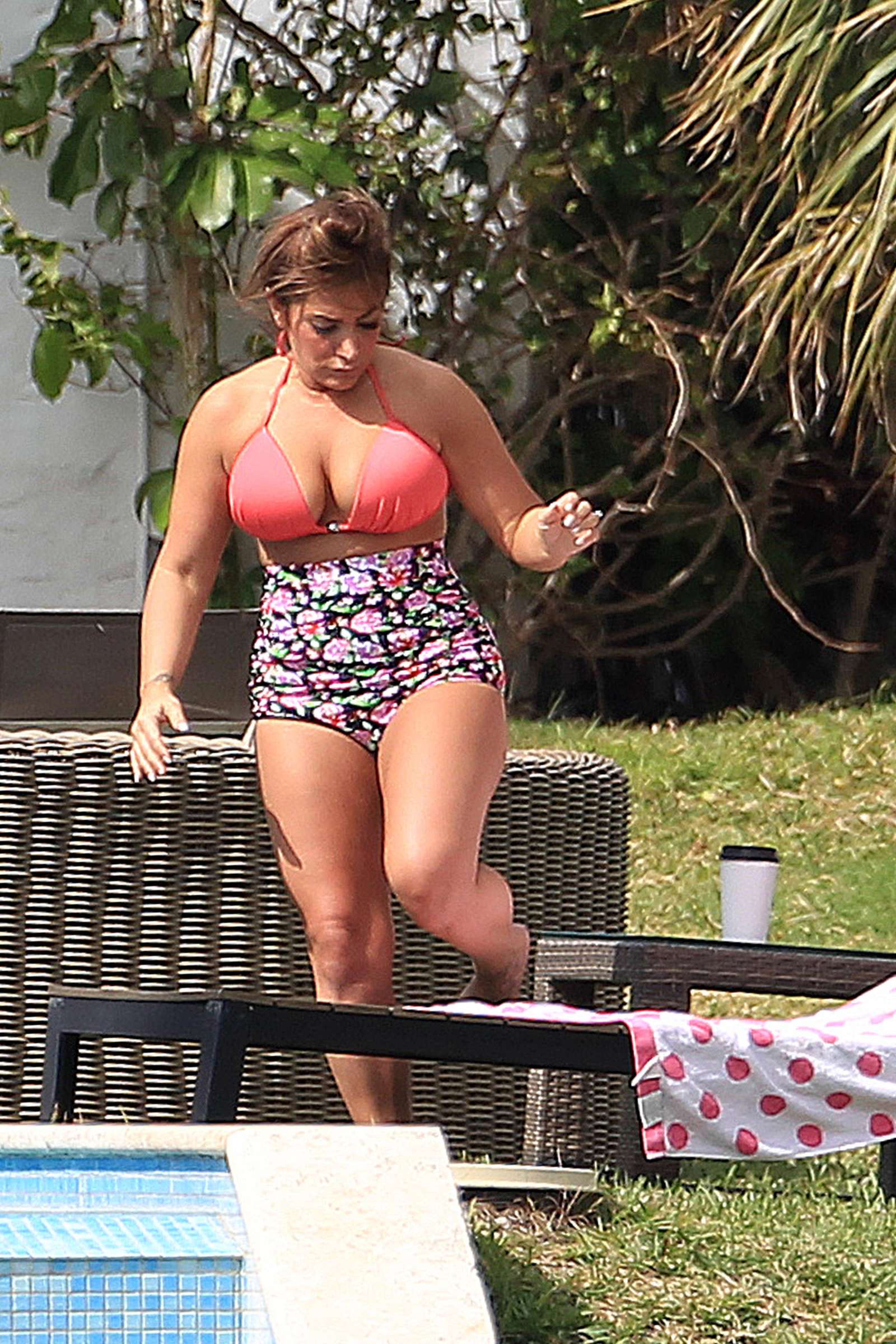 Deena Cortese in Bikini at the pool in Miami. 