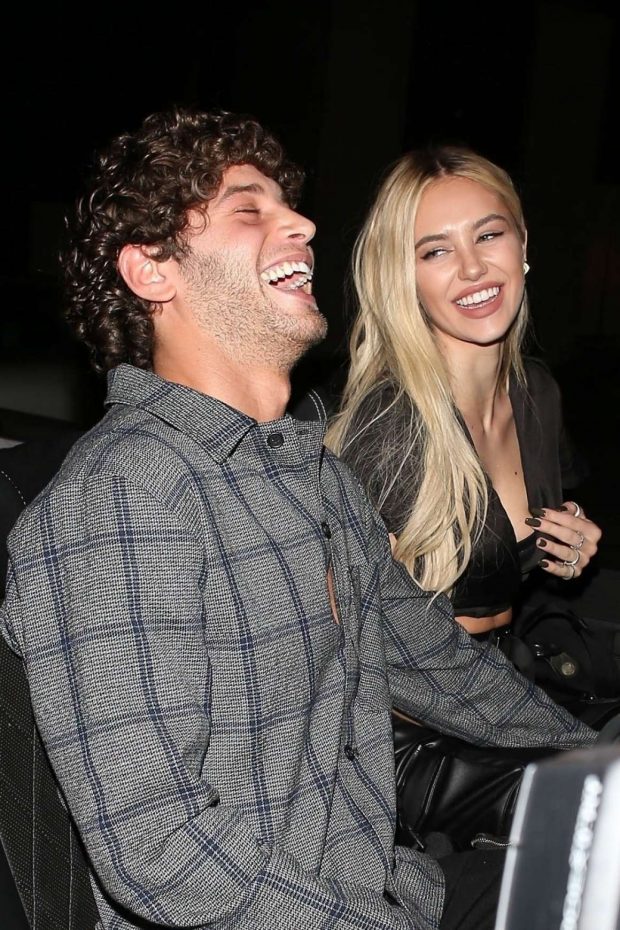 Delilah Hamlin with Eyal Booker - Leaving dinner at Catch in West Hollywood