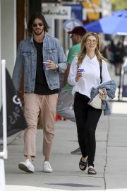 Delta Goodrem and boyfriend Matthew Copley - Out for coffee in LA