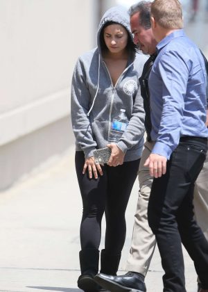 Demi Lovato - Arriving at Jimmy Kimmel Live in Los Angeles