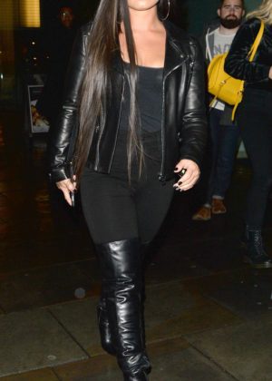 Demi Lovato - Arriving at Wembley Stadium in London