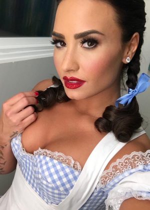Demi Lovato as Dorothy for Halloween