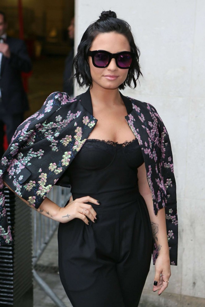 Demi Lovato at BBC Radio 1 Studios in London