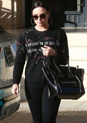 Demi Lovato - Christmas shopping in Beverly Hills