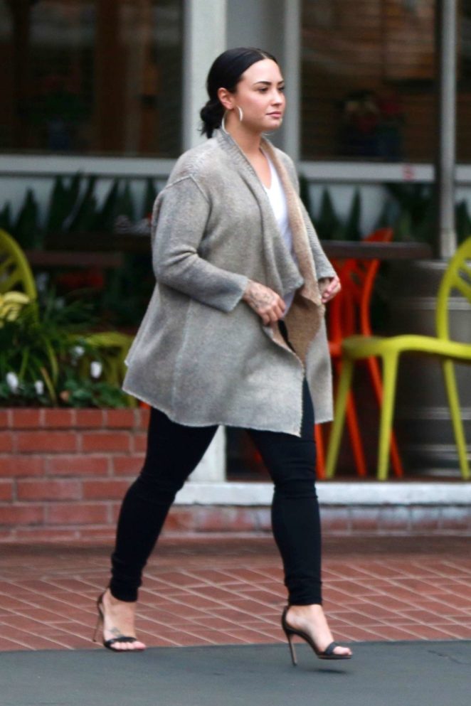Demi Lovato - Exiting Fred Segal's after Christmas Shopping in LA