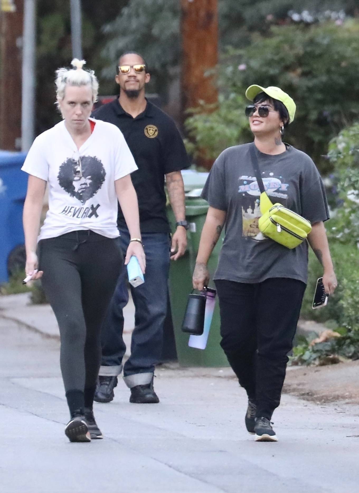 Demi Lovato 2021 : Demi Lovato – Hike candids with a bodyguard and a friend in Los Angeles-25