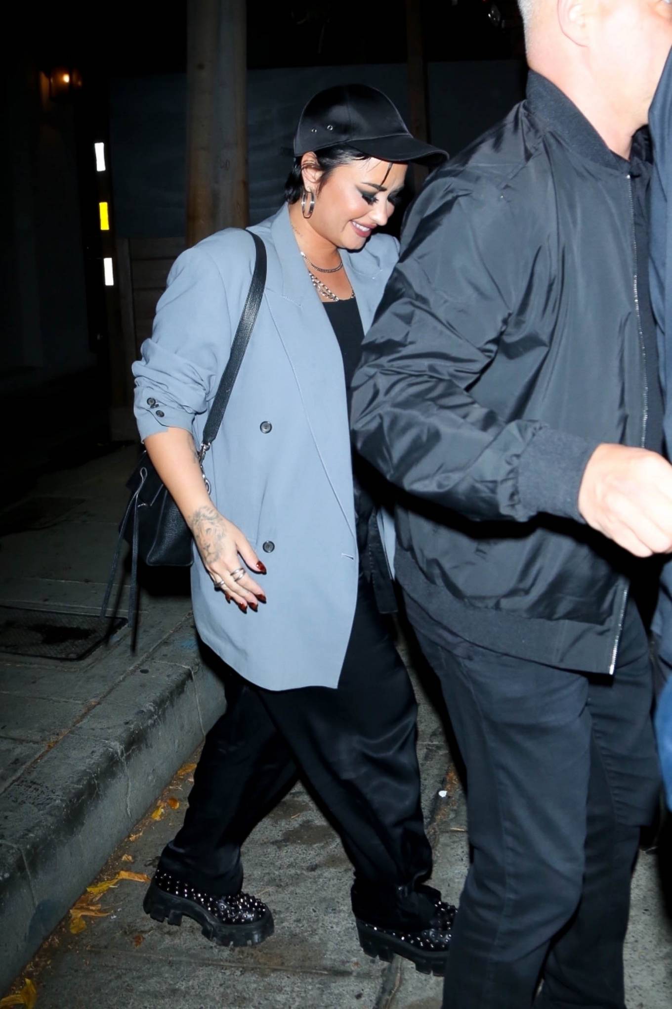 Demi Lovato 2021 : Demi Lovato – Leave dinner at Craigs in West Hollywood-01