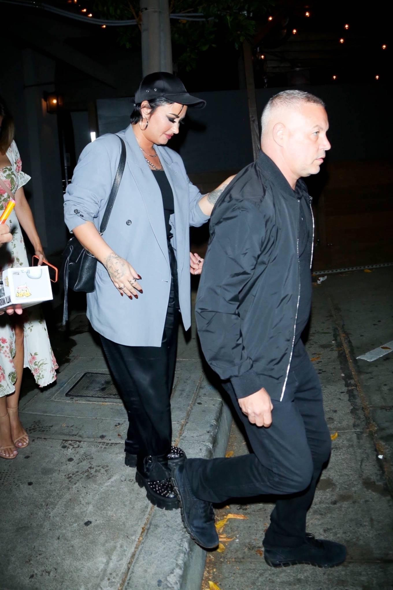 Demi Lovato 2021 : Demi Lovato – Leave dinner at Craigs in West Hollywood-02