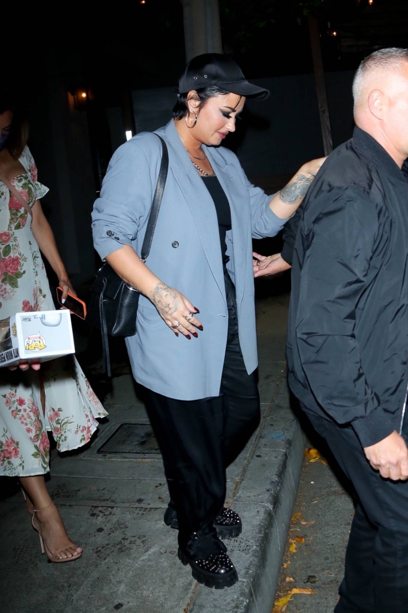 Demi Lovato 2021 : Demi Lovato – Leave dinner at Craigs in West Hollywood-04