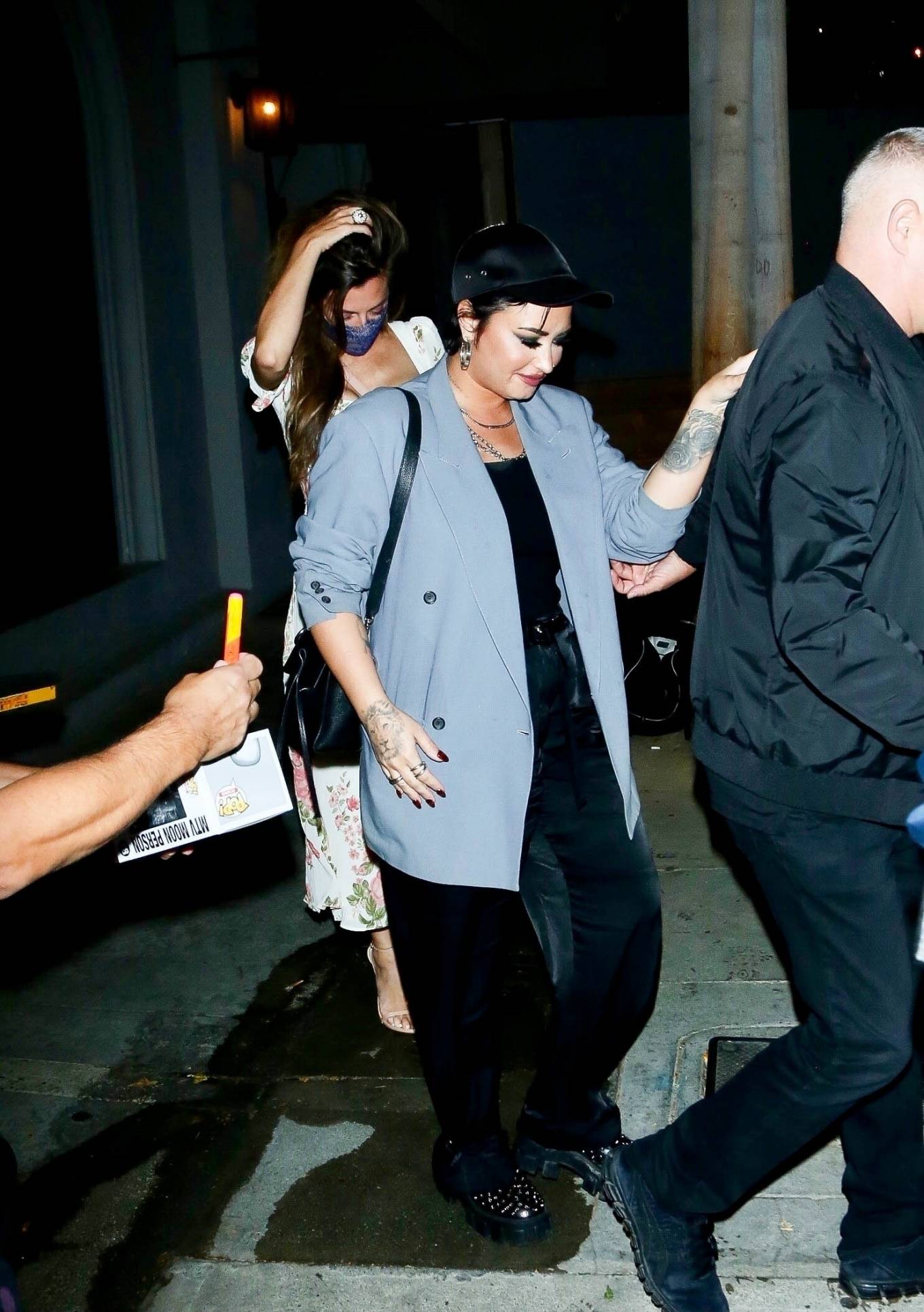 Demi Lovato 2021 : Demi Lovato – Leave dinner at Craigs in West Hollywood-05