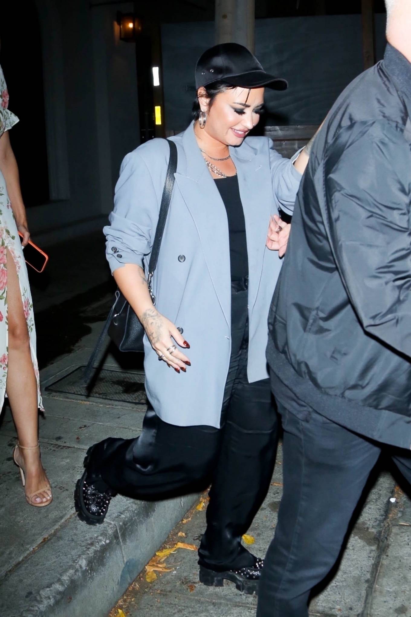 Demi Lovato 2021 : Demi Lovato – Leave dinner at Craigs in West Hollywood-07