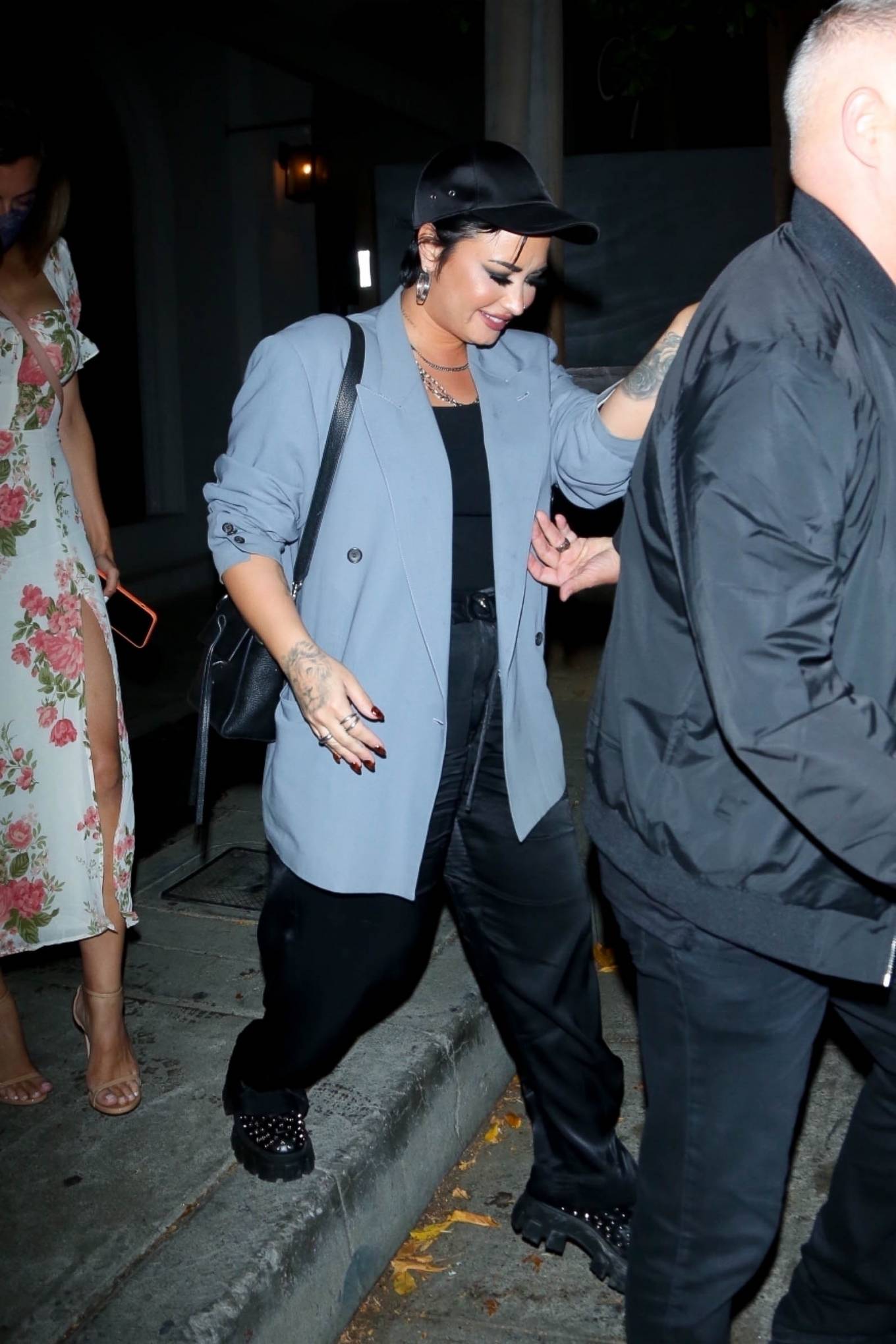 Demi Lovato 2021 : Demi Lovato – Leave dinner at Craigs in West Hollywood-09