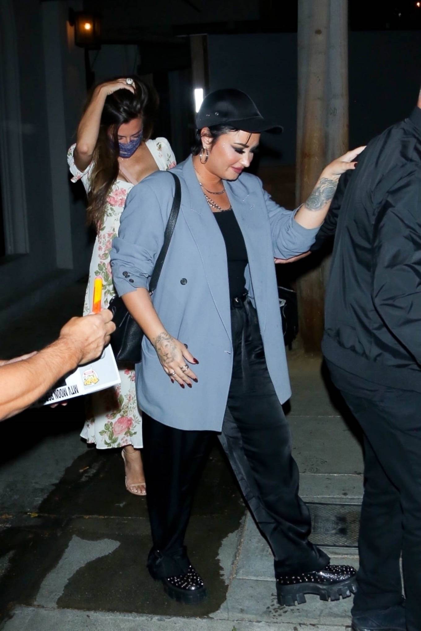 Demi Lovato 2021 : Demi Lovato – Leave dinner at Craigs in West Hollywood-14