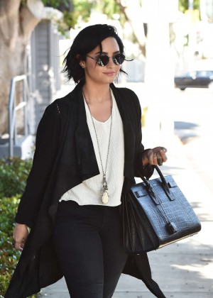 Demi Lovato - Leaves a Recording Studio in West Hollywood