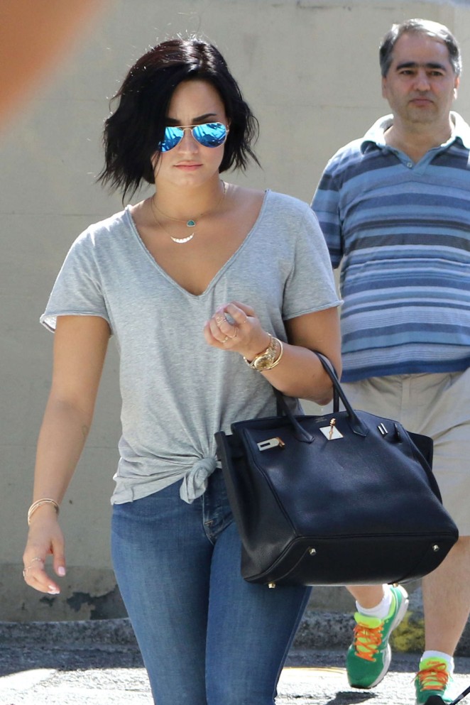 Demi Lovato in Jeans Out in Vancouver