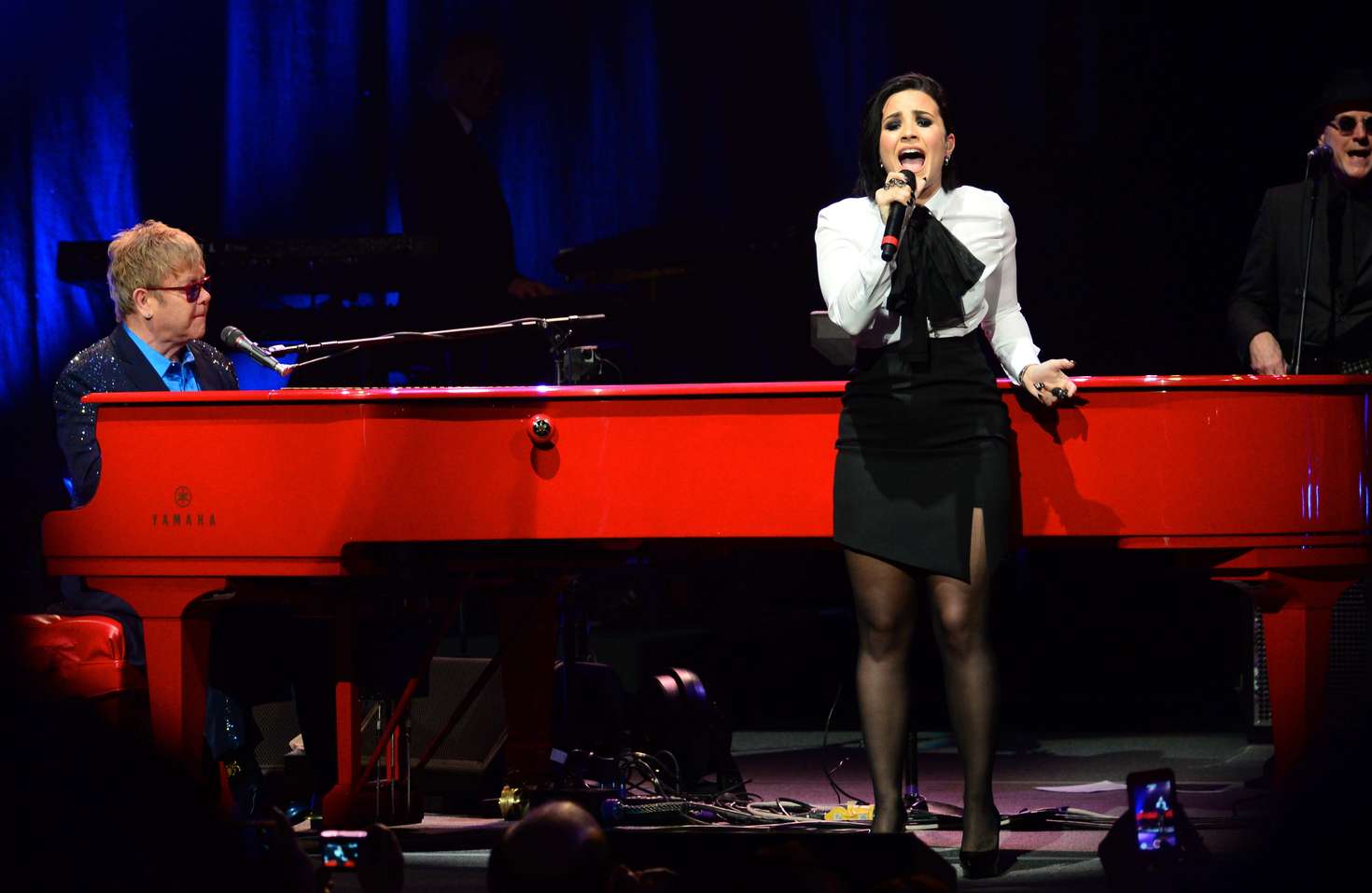 Demi Lovato 2016 : Demi Lovato: Performing with Elton John at the Wiltern -02