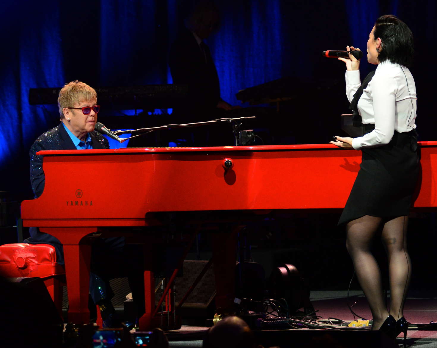 Demi Lovato 2016 : Demi Lovato: Performing with Elton John at the Wiltern -06