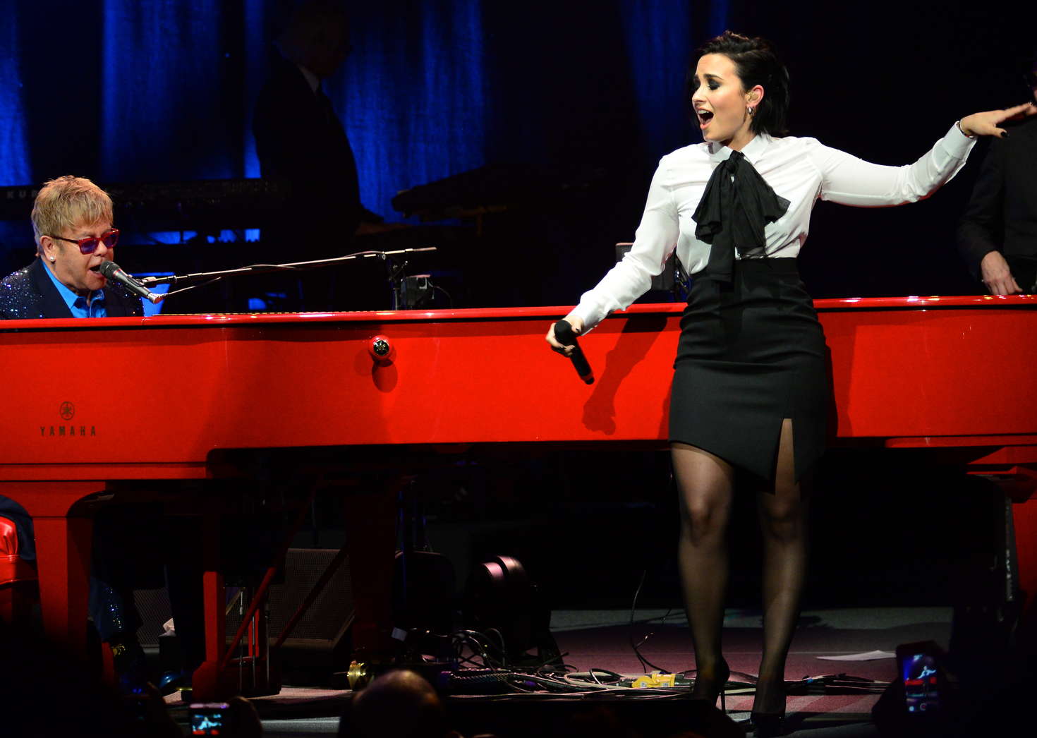 Demi Lovato 2016 : Demi Lovato: Performing with Elton John at the Wiltern -23