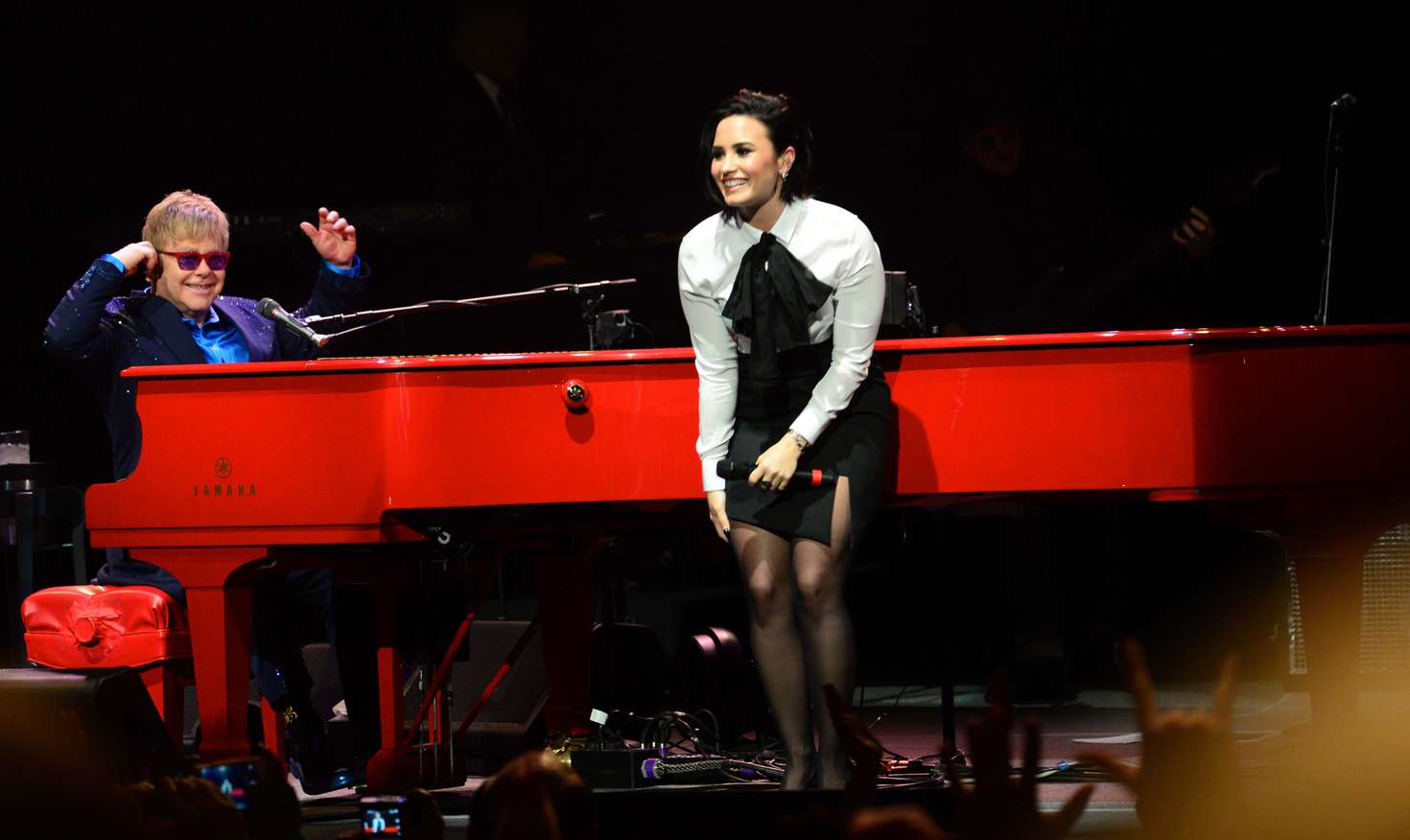 Demi Lovato 2016 : Demi Lovato: Performing with Elton John at the Wiltern -32