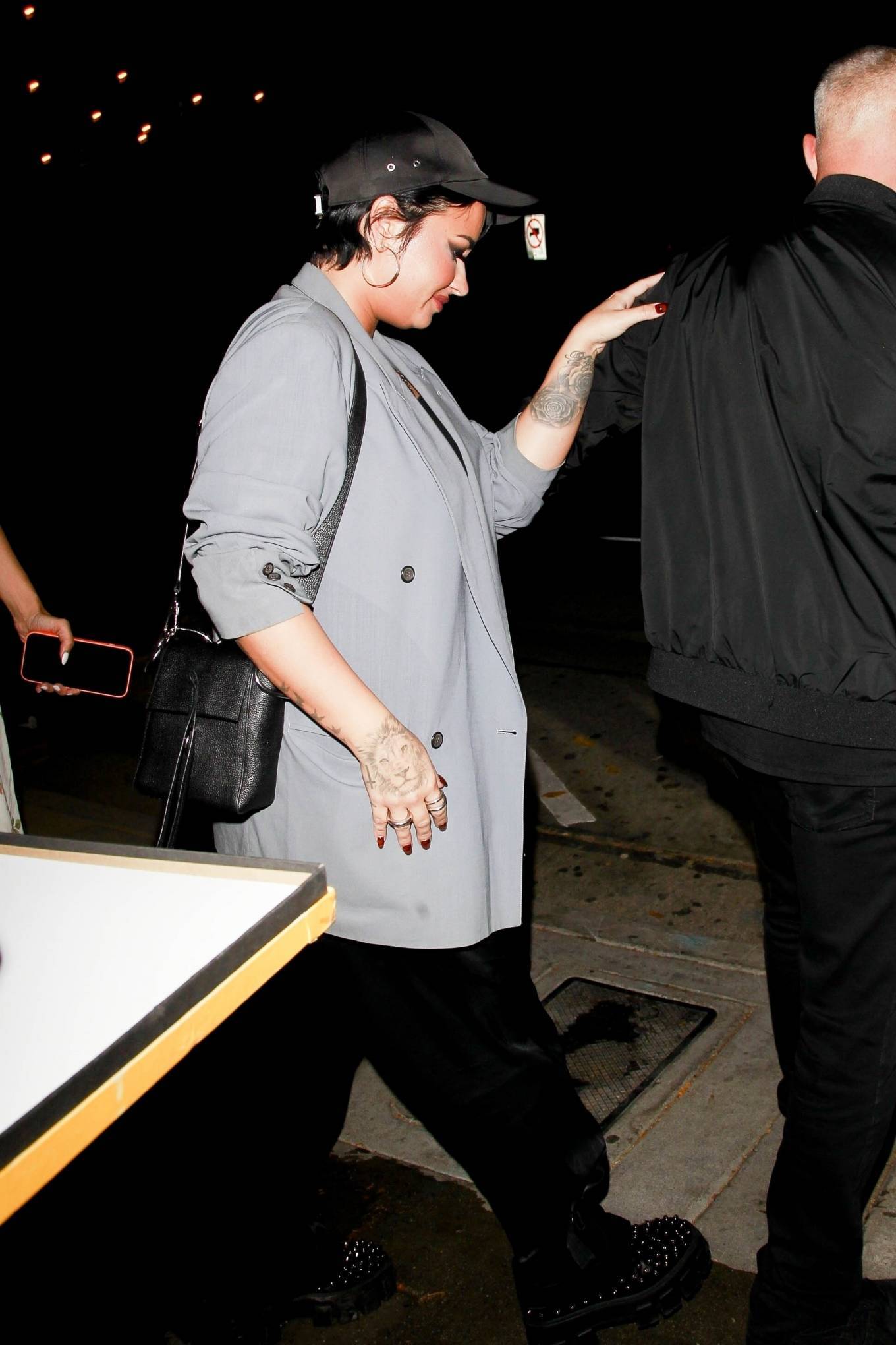 Demi Lovato 2021 : Demi Lovato – Seen with mystery woman as they leave dinner at Craigs in West Hollywood-03