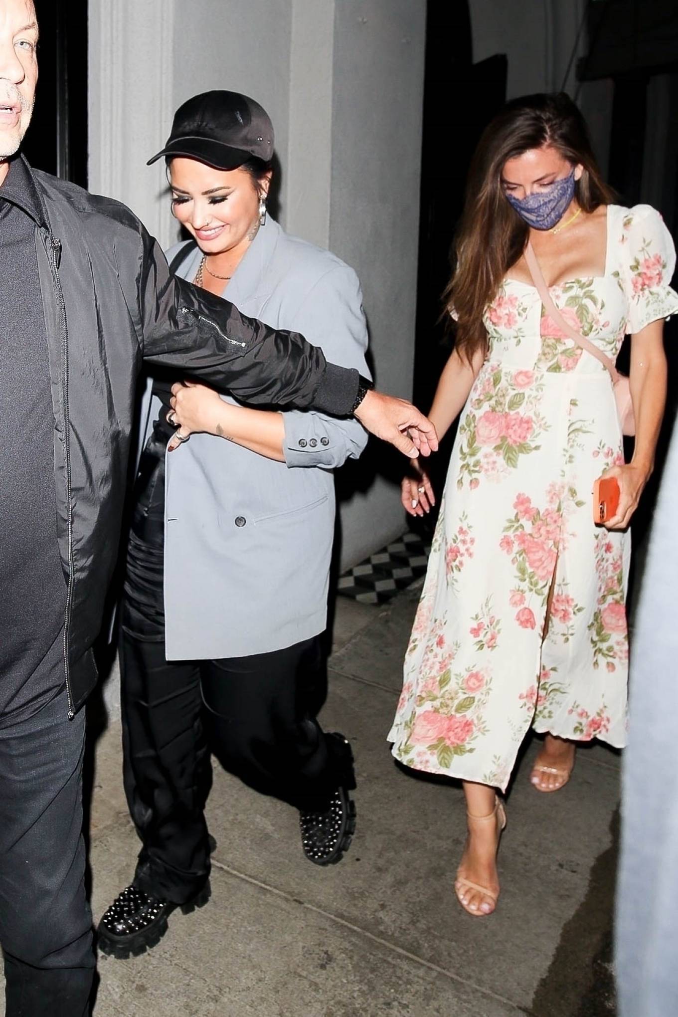 Demi Lovato 2021 : Demi Lovato – Seen with mystery woman as they leave dinner at Craigs in West Hollywood-12