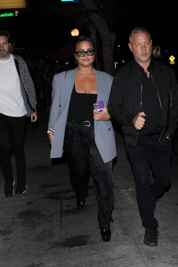 Demi Lovato - steps out to party at Delilah in West Hollywood