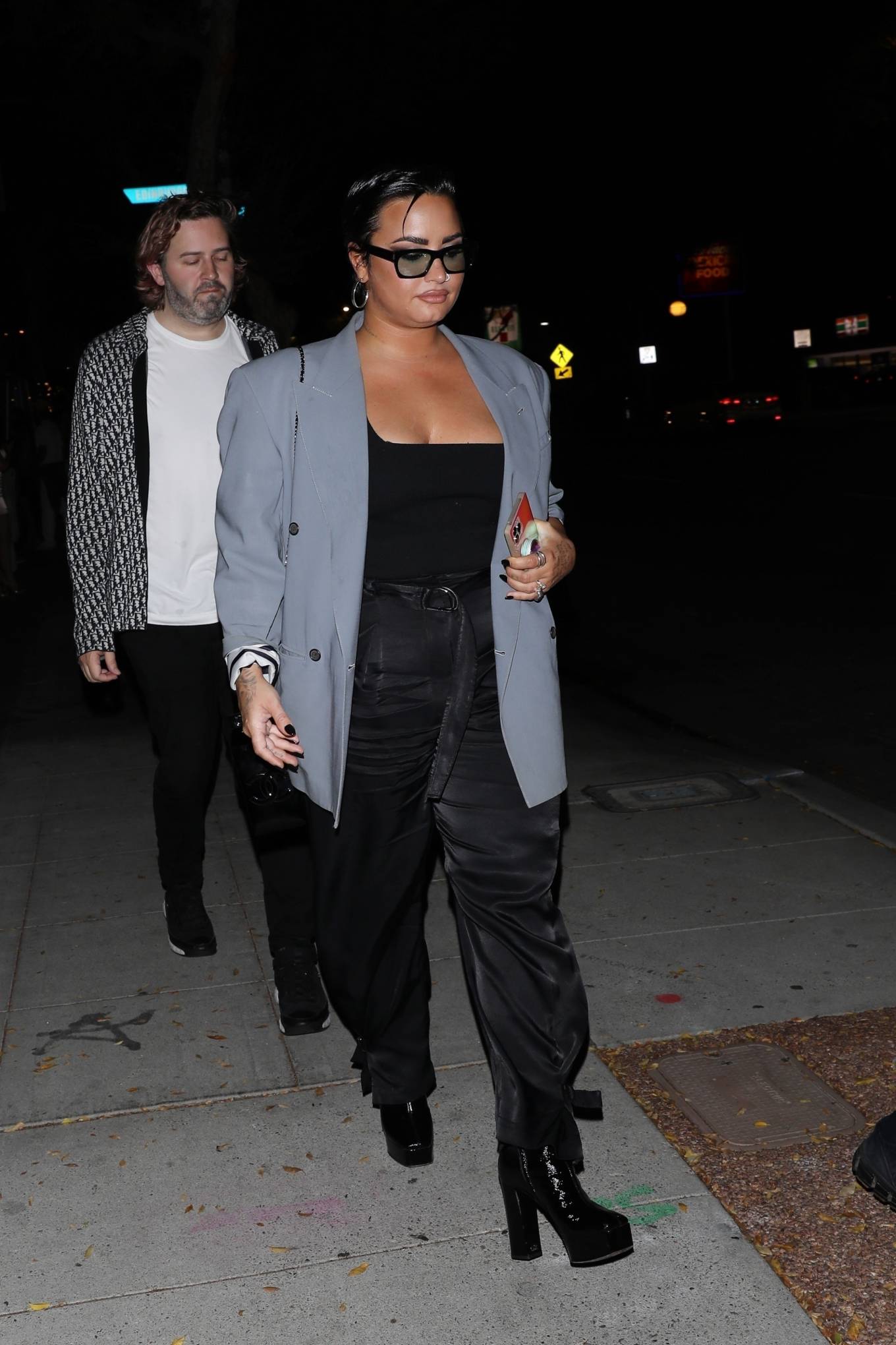Demi Lovato 2021 : Demi Lovato – steps out to party at Delilah in West Hollywood-19