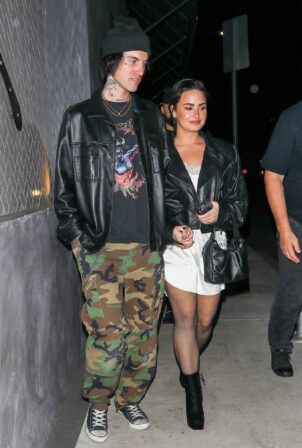 Demi Lovato - With her boyfriend Jutes seen at Crossroads Kitchen in LA
