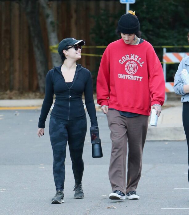 Demi Lovato - With her boyfriend Jutes seen hiking through Fryman Canyon Park