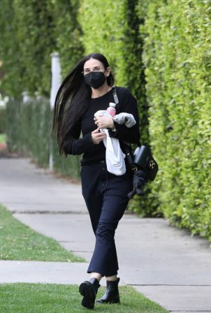 Demi Moore - Is seen leaving pilates class in Los Angeles