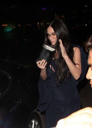 Demi Moore Leaves the Peppermint club in West Hollywood