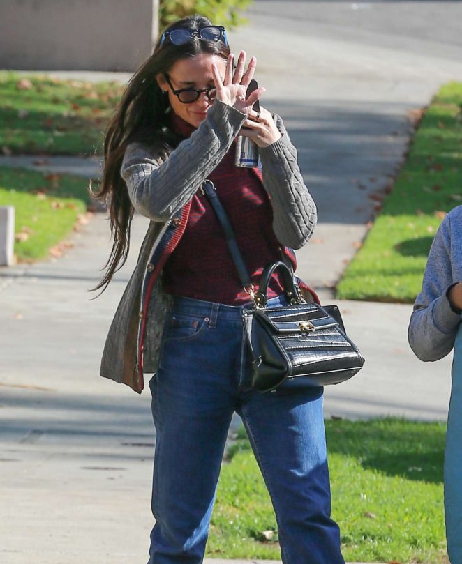 Demi Moore out in Los Angeles