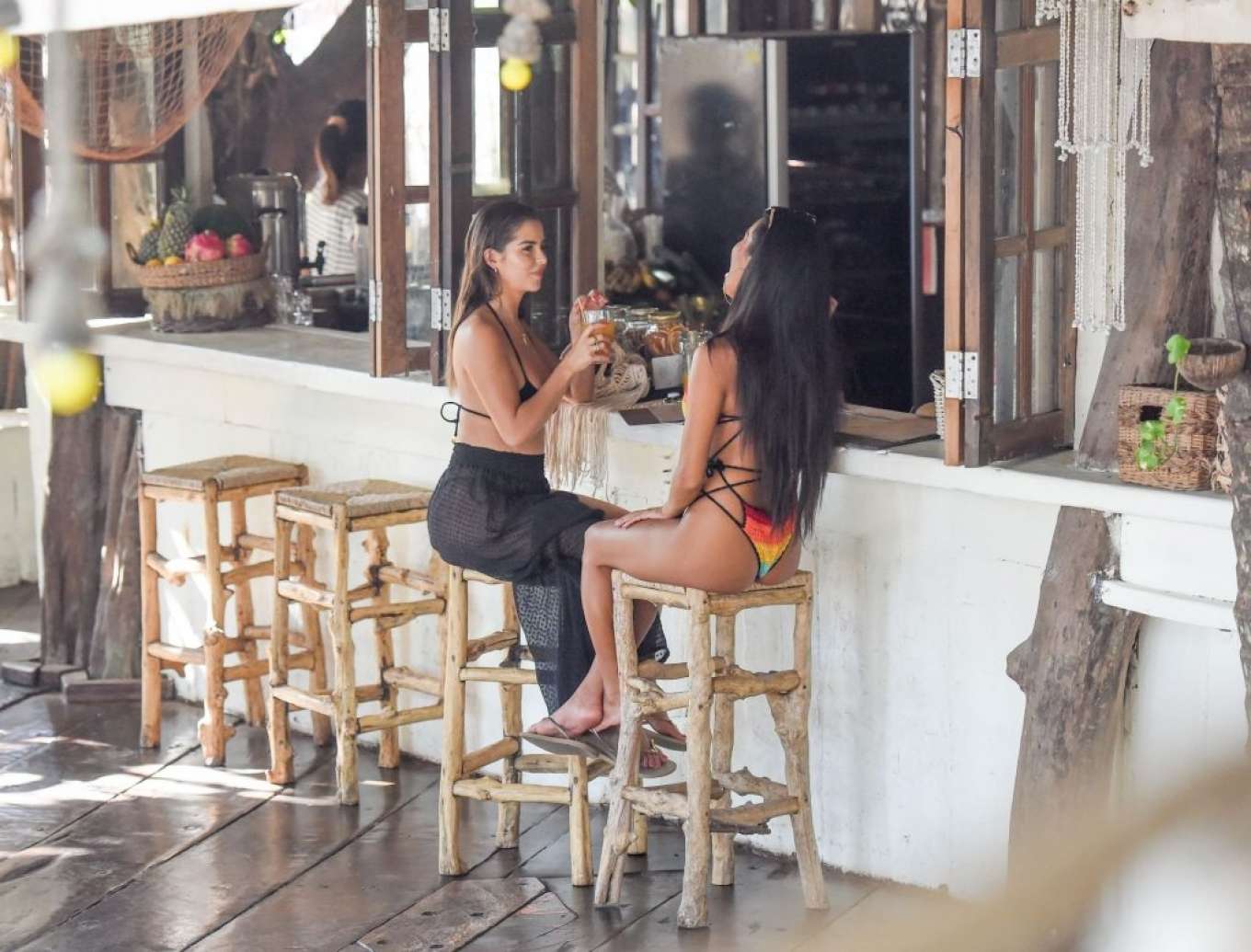 Demi Rose with LoLo â€“ Spotted at La Brisa beach club while on vacation in Bali