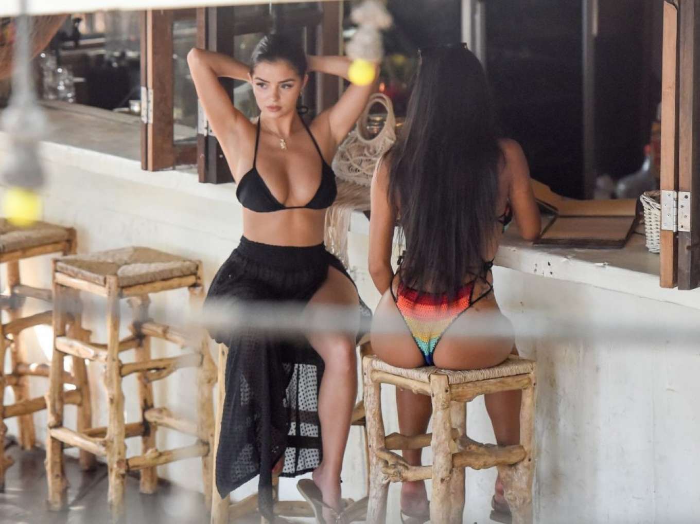 Demi Rose with LoLo â€“ Spotted at La Brisa beach club while on vacation in Bali