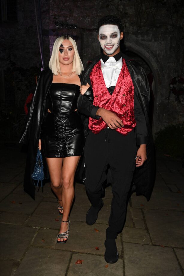 Demi Sims - TOWiE TV Show filming, Halloween Special