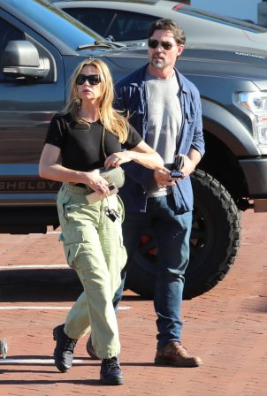 Denise Richards - And Aaron Aaron Phypers are out in the dinner at Lucky's in Malibu