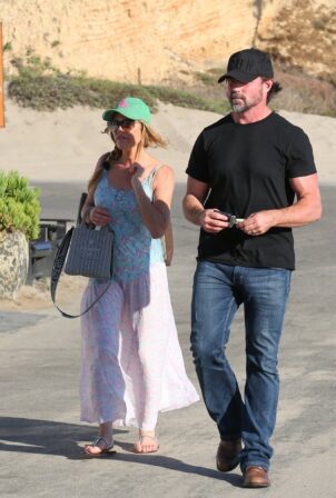 Denise Richards - With husband Aaron Phypers out in Malibu.