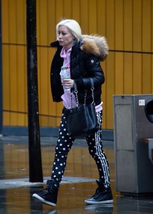 Denise Van Outen - Out and about in Manchester