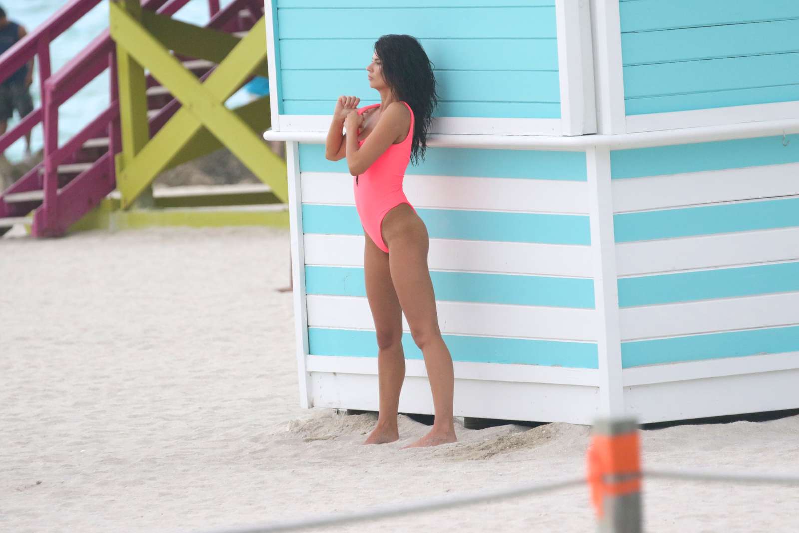 Destiny Sierra - Swimsuit Photoshoot on the beach in Miami. 