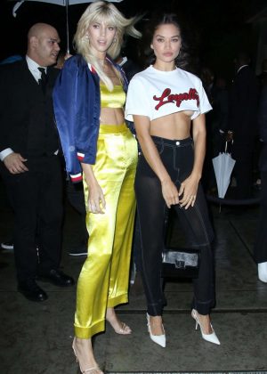 Devon Windsor and Shanina Shaik - Arrives at a Tommy Hilfiger Show - 2018 NYFW in New York